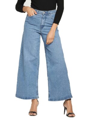 Denim Solid Light Blue Women Jeans